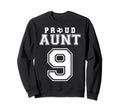 Number 9 Custom Proud Soccer Sweatshirt - Aesthetic Graphic for Adults - T-Shirt, Sweatshirt, Hoodie