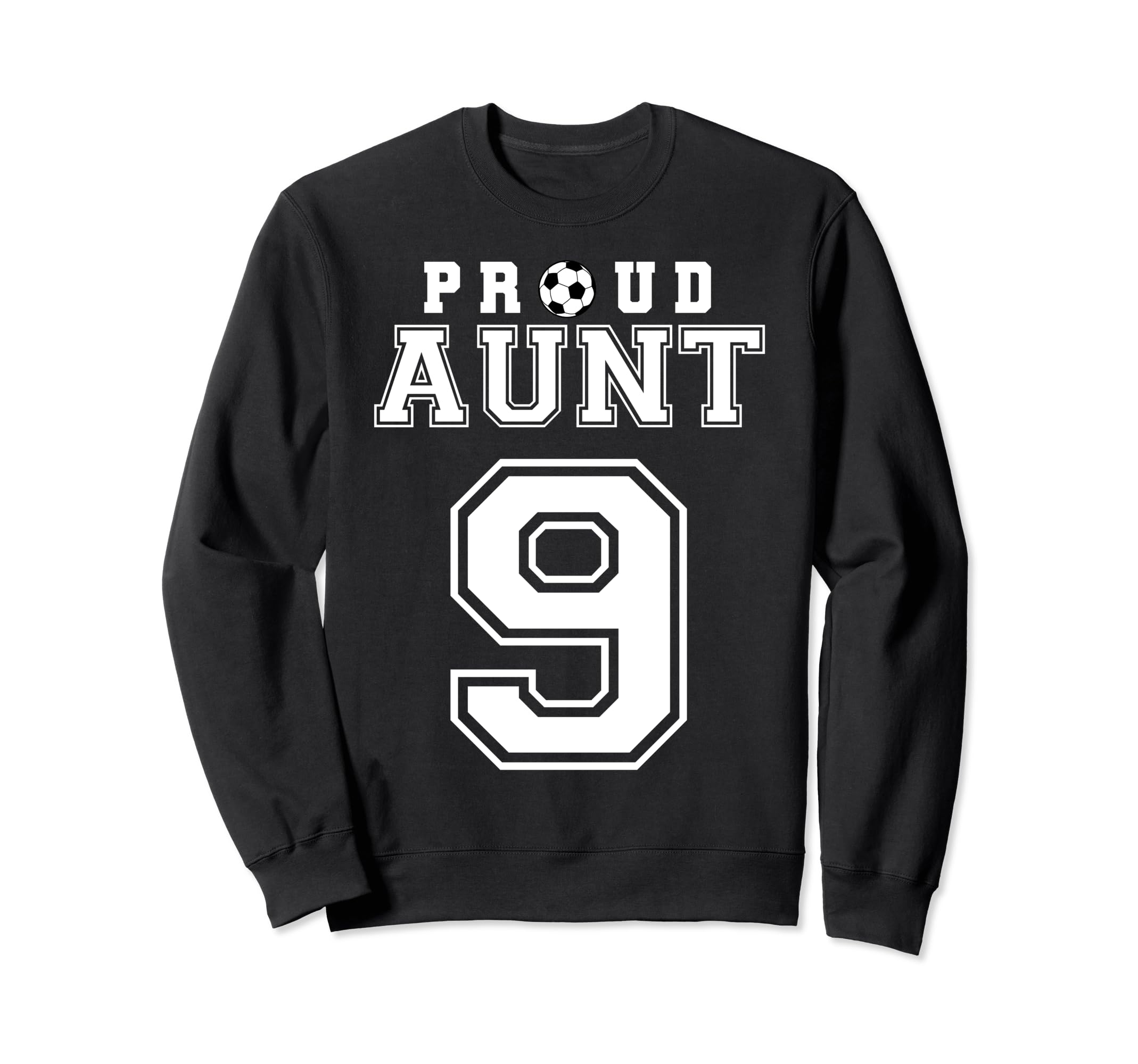 Number 9 Custom Proud Soccer Sweatshirt - Aesthetic Graphic for Adults - T-Shirt, Sweatshirt, Hoodie