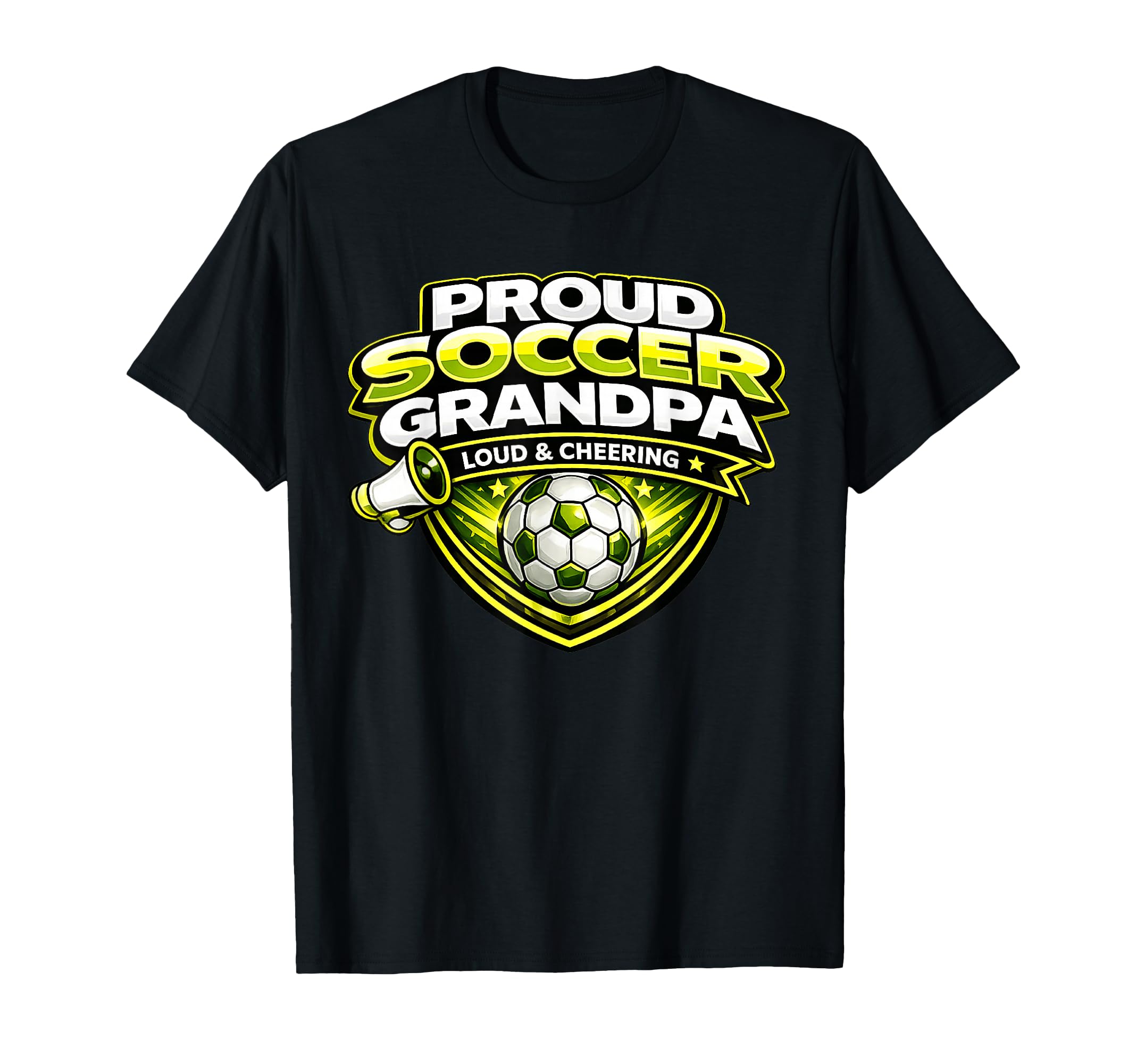 Soccer Grandpa Funny Proud Loud T-Shirt - Custom Art Print Men Women - T-Shirt, Sweatshirt, Hoodie
