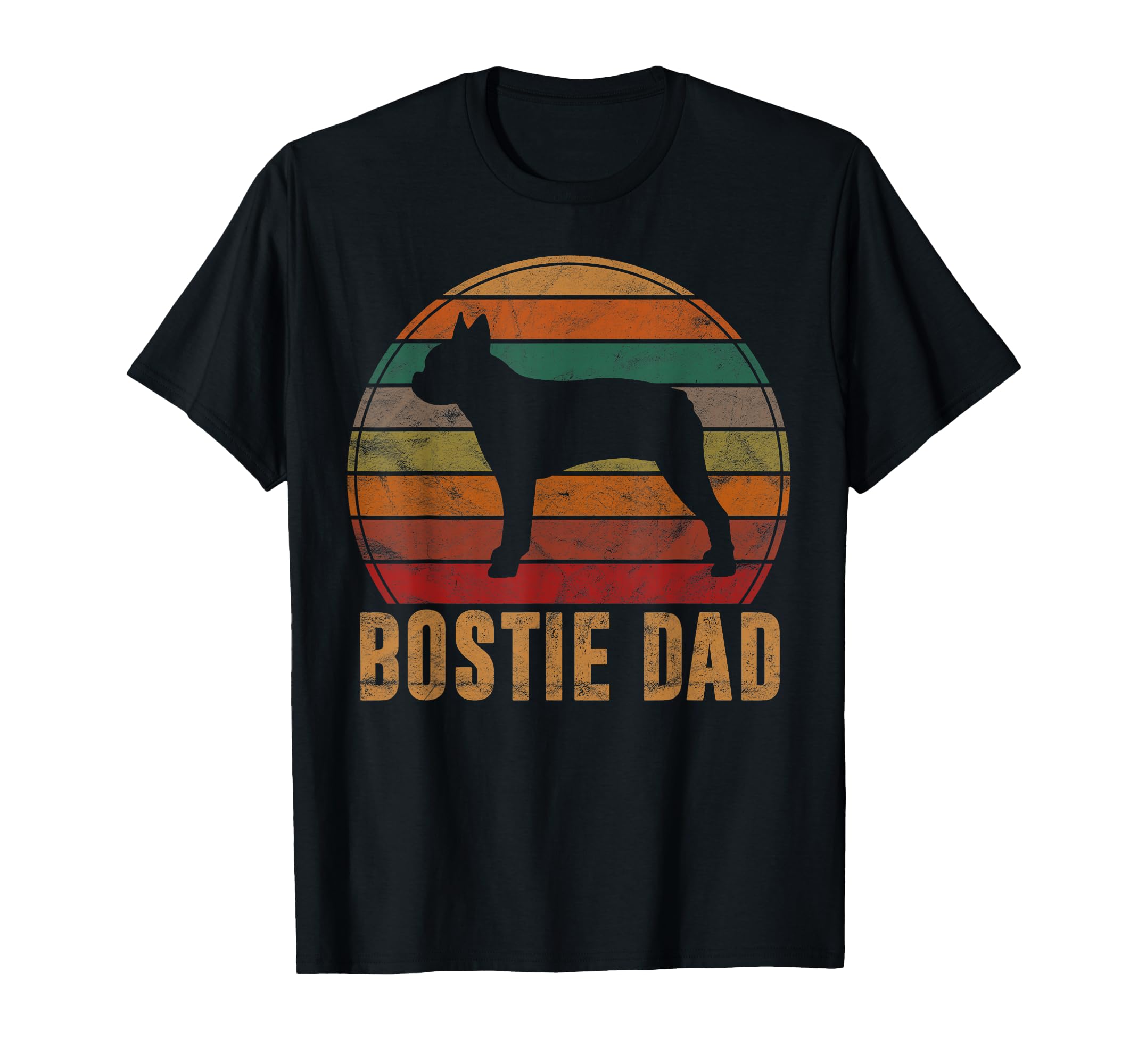 Boston Terrier Dad Gift Dog Owner Pet T-Shirt - Novelty Apparel Unisex - T-Shirt, Sweatshirt, Hoodie
