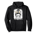 Bleached Soccer Mom Messy Bun Soccer Lover Hoodie - Novelty Apparel Unisex - T-Shirt, Sweatshirt, Hoodie