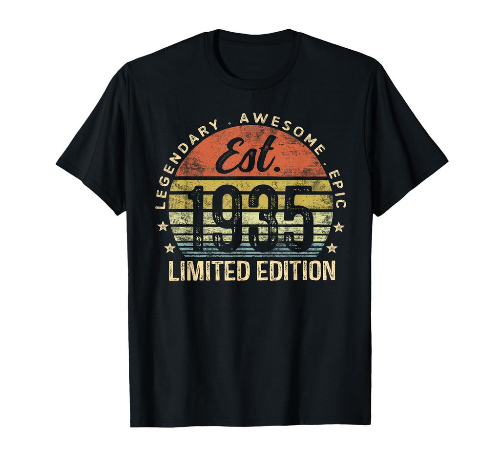Est 1935 91St Birthday 91 Year Old T-Shirt - Graphic Print Unisex - T-Shirt, Sweatshirt, Hoodie