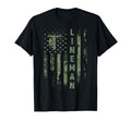 Usa Camo Flag Electric Cable Lineman T-Shirt - Novelty Apparel Unisex - T-Shirt, Sweatshirt, Hoodie