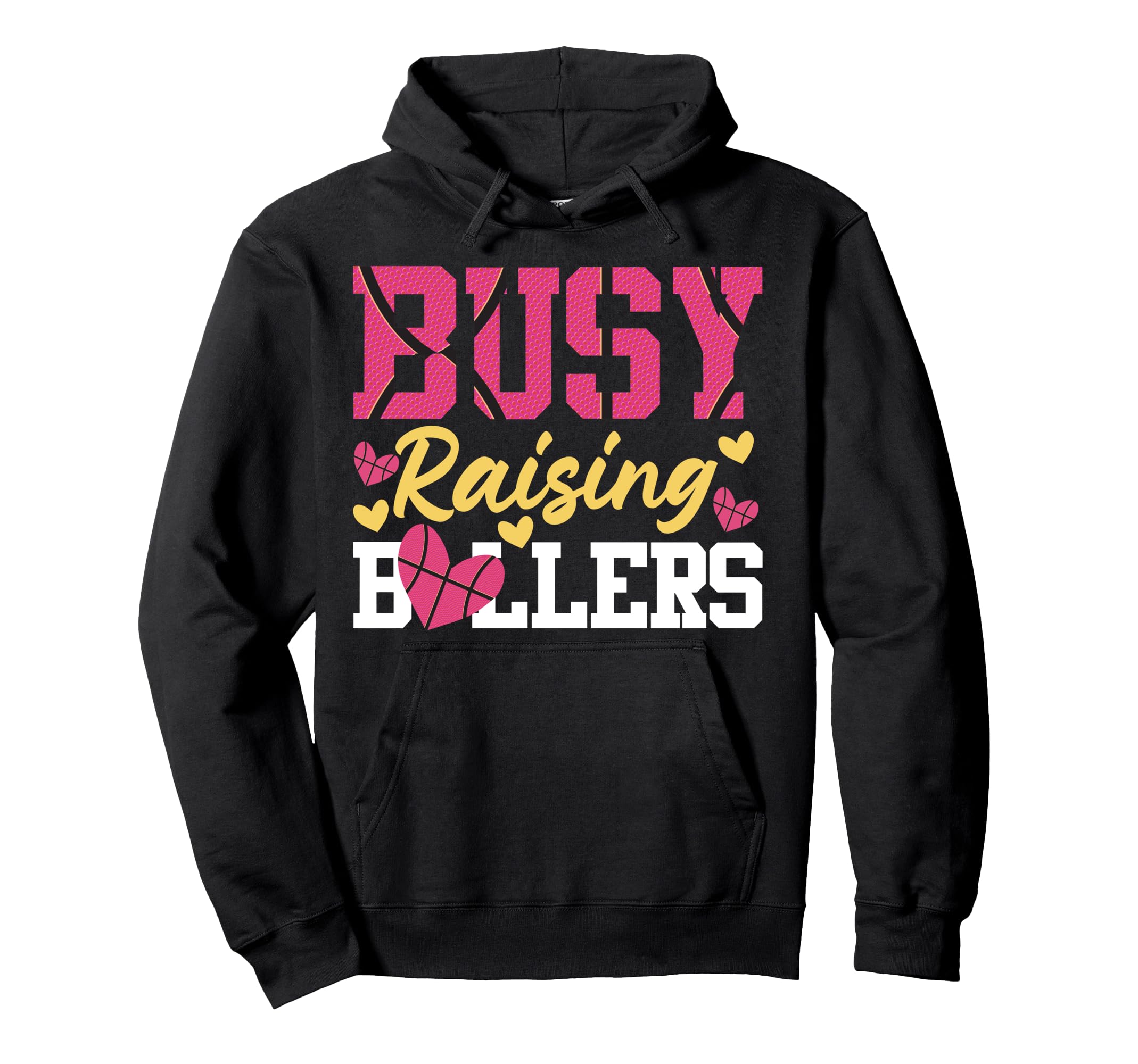 Basketball Bball Mom Busy Raising Ballers Hoodie - Custom Art Print Unisex - T-Shirt, Sweatshirt, Hoodie