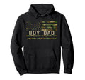 Dad Proud Dad Fathers Day Dad Us Flag Hoodie - Streetwear Style Men Women - T-Shirt, Sweatshirt, Hoodie