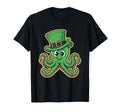 Octopus Shamrock Hat Saint Patricks T-Shirt - Custom Art Print for Adults - T-Shirt, Sweatshirt, Hoodie