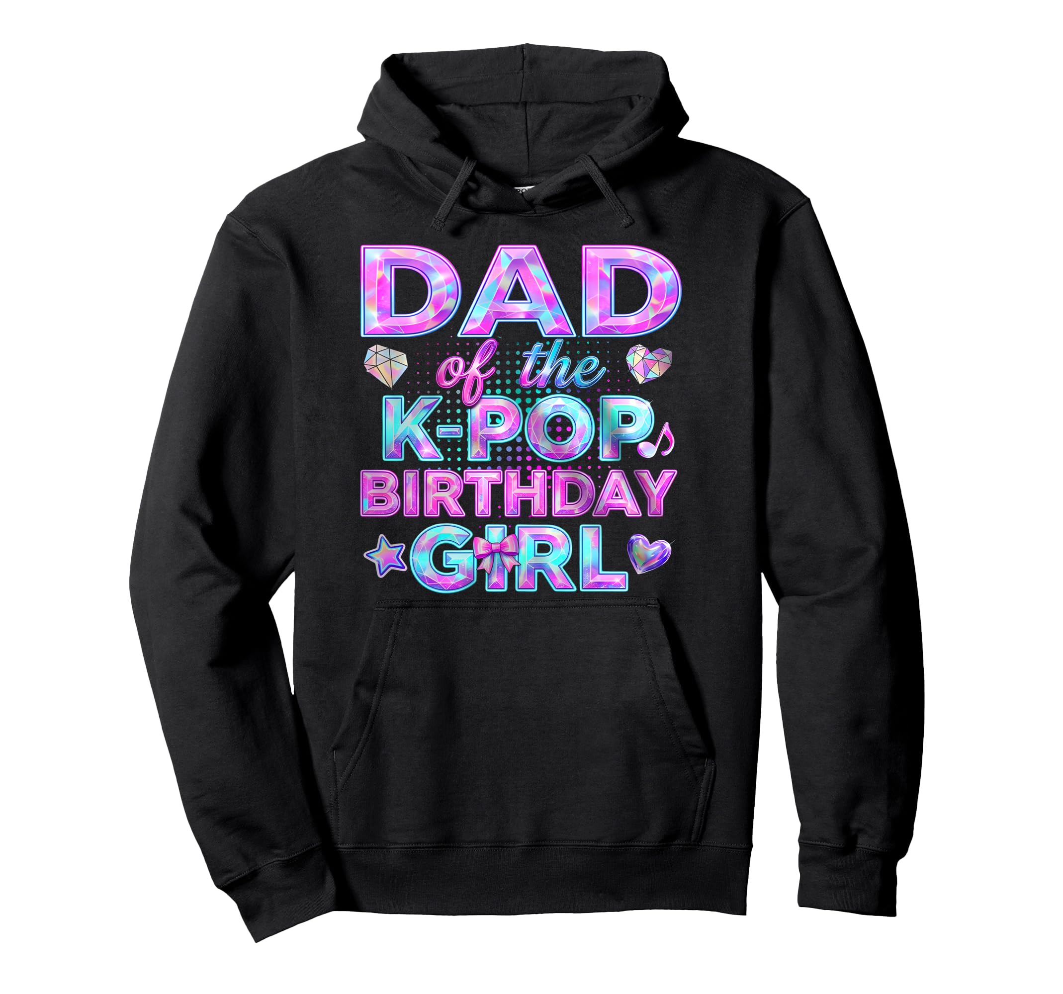 Dad K Pop Birthday Birthday Daddy Fathers Hoodie - Custom Art Print Unisex - T-Shirt, Sweatshirt, Hoodie