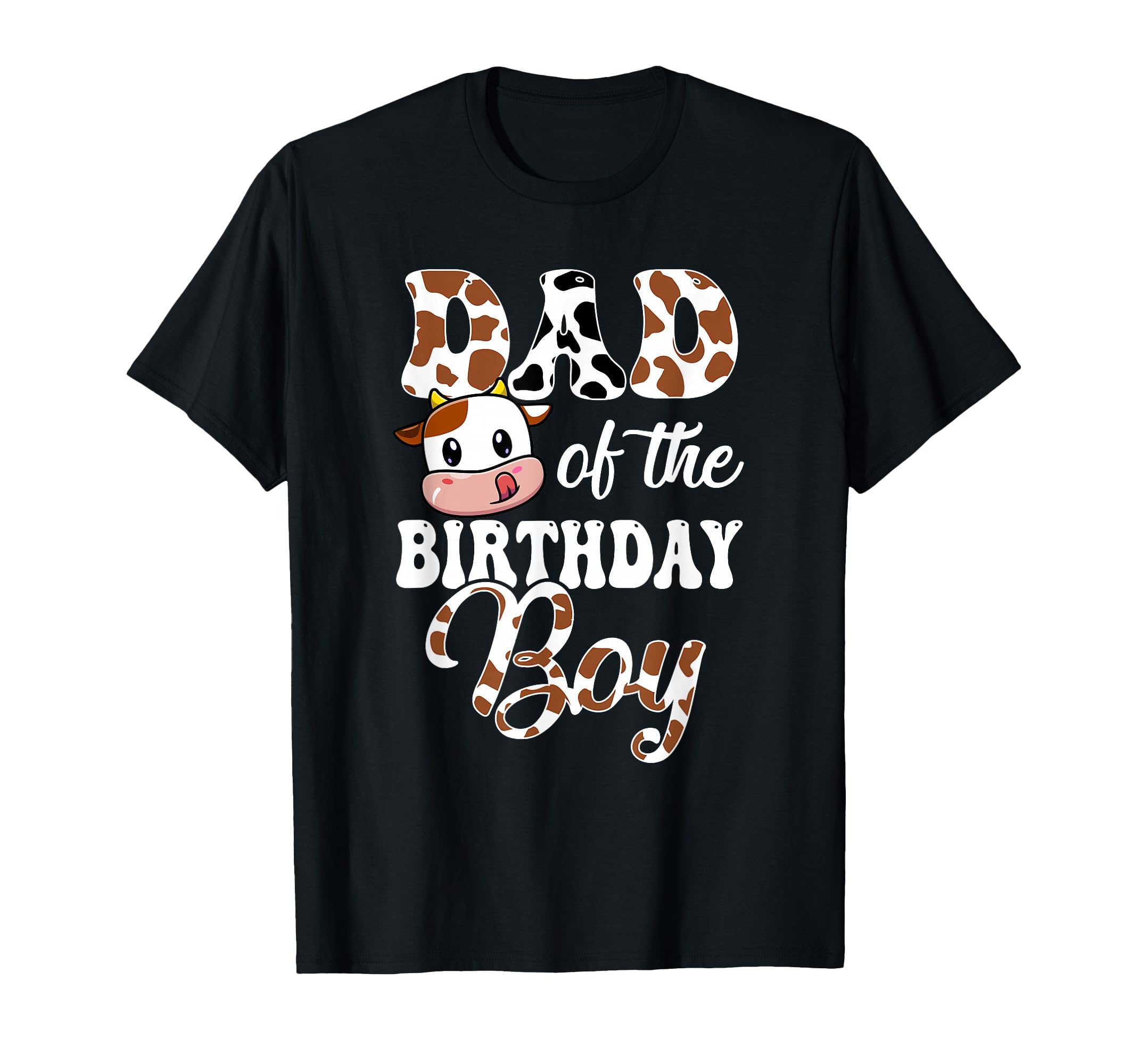Dad Birthday Cow Farm 1St Birthday T-Shirt - Graphic Print Men Women - T-Shirt, Sweatshirt, Hoodie