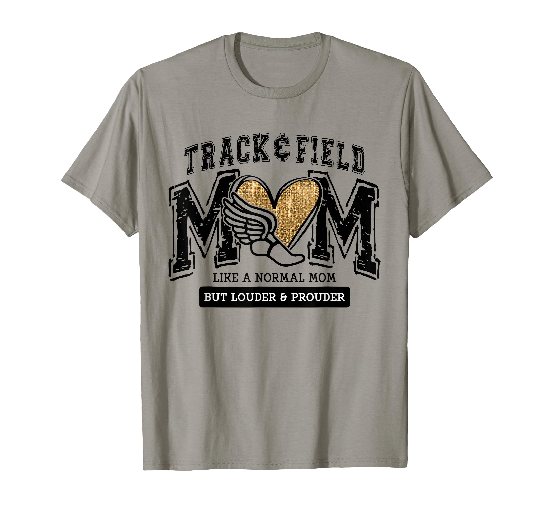Loud Proud Track Mom Runner Track And T-Shirt - Novelty Apparel for Adults - T-Shirt, Sweatshirt, Hoodie