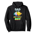 Dad Birthday Baseball Softball Colorful Hoodie - Graphic Print Unisex - T-Shirt, Sweatshirt, Hoodie