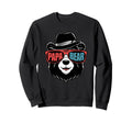 Mens Papa Bear Face Sunglasses Papa Sweatshirt - Minimalist Print Unisex - T-Shirt, Sweatshirt, Hoodie