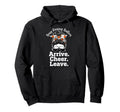 Busy Raising Ballers Arrive Cheer Leave Hoodie - Custom Art Print Men Women - T-Shirt, Sweatshirt, Hoodie