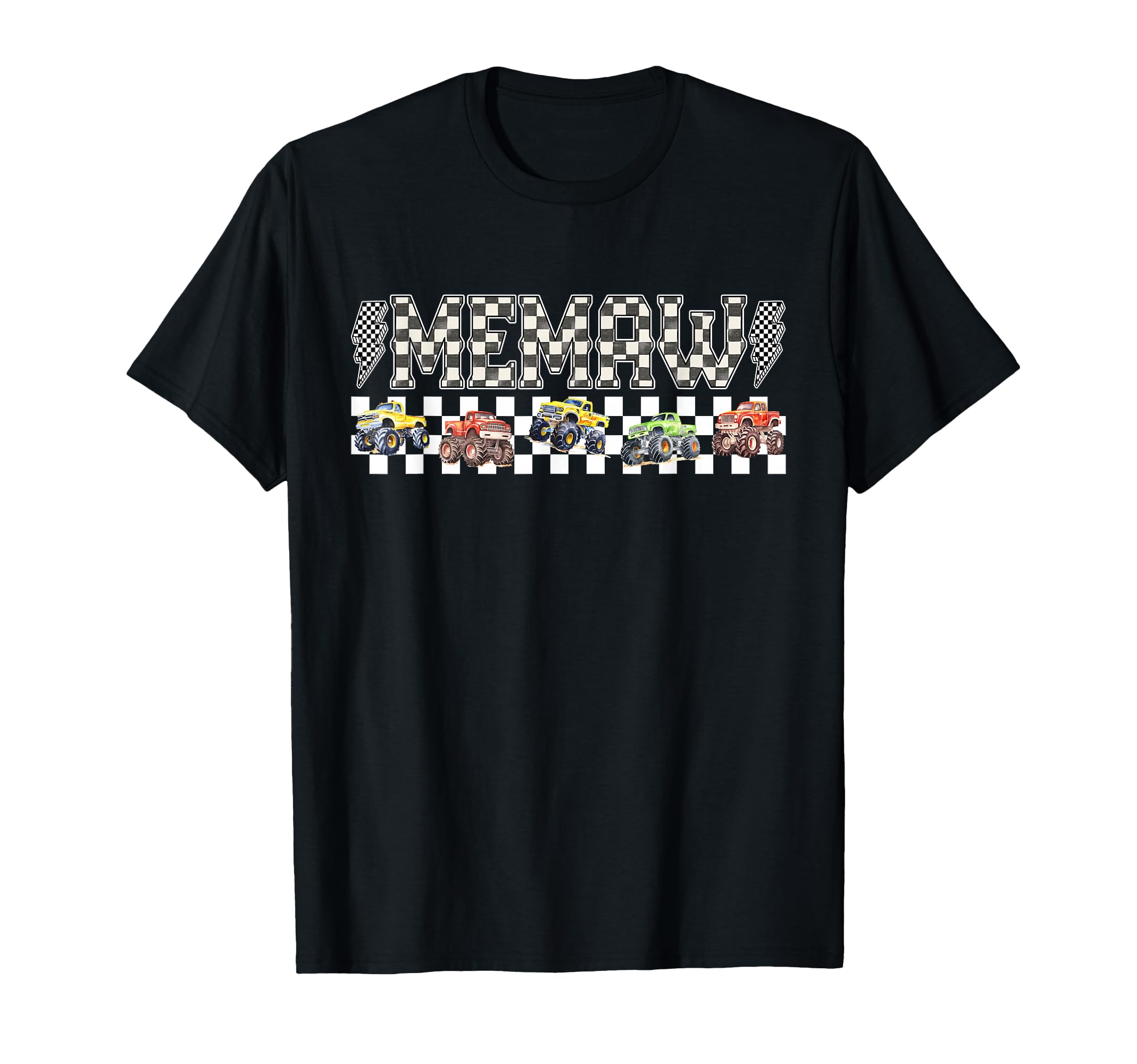 Memaw Monster Truck Family Crew T-Shirt - Novelty Apparel for Adults - T-Shirt, Sweatshirt, Hoodie