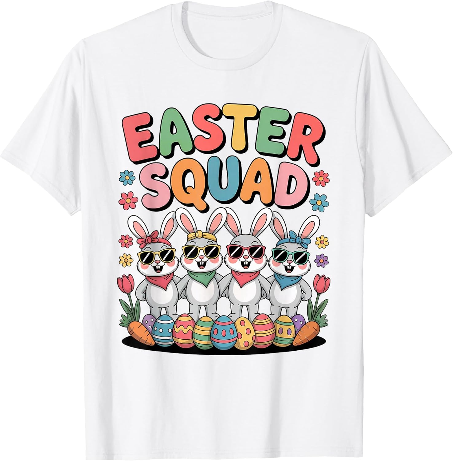 Easter Squad 2026 Bunny Team Matching Family Spring - Adult & Kids T-Shirts, Sweatshirts & Hoodies apparel design preview 1
