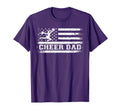 Purple Cheer Dad Tees Usa Flag T-Shirt - Trendy Graphic Men Women - T-Shirt, Sweatshirt, Hoodie