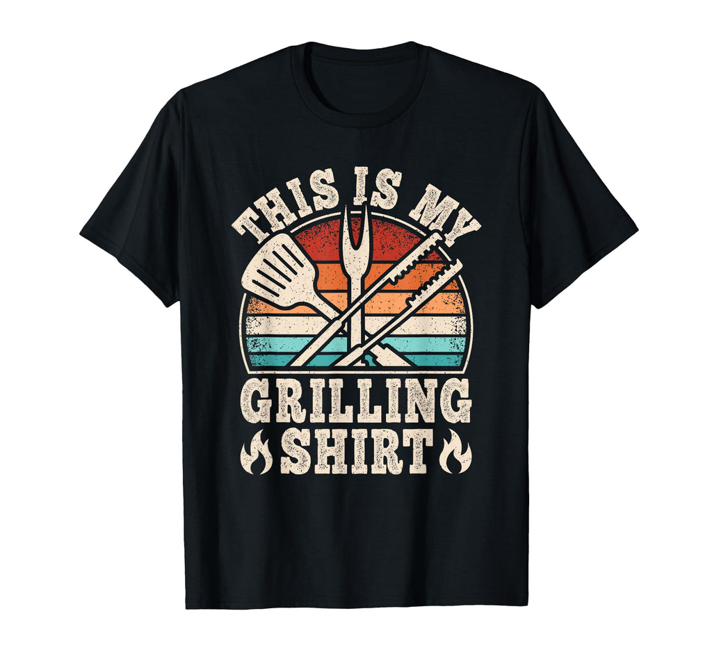 Funny Bbq Grill Barbecue This Is My T-Shirt - Aesthetic Graphic for Adults - T-Shirt, Sweatshirt, Hoodie