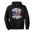 Motorcycle Dad Patriotic Usa Flag Biker Hoodie - Novelty Apparel Unisex - T-Shirt, Sweatshirt, Hoodie