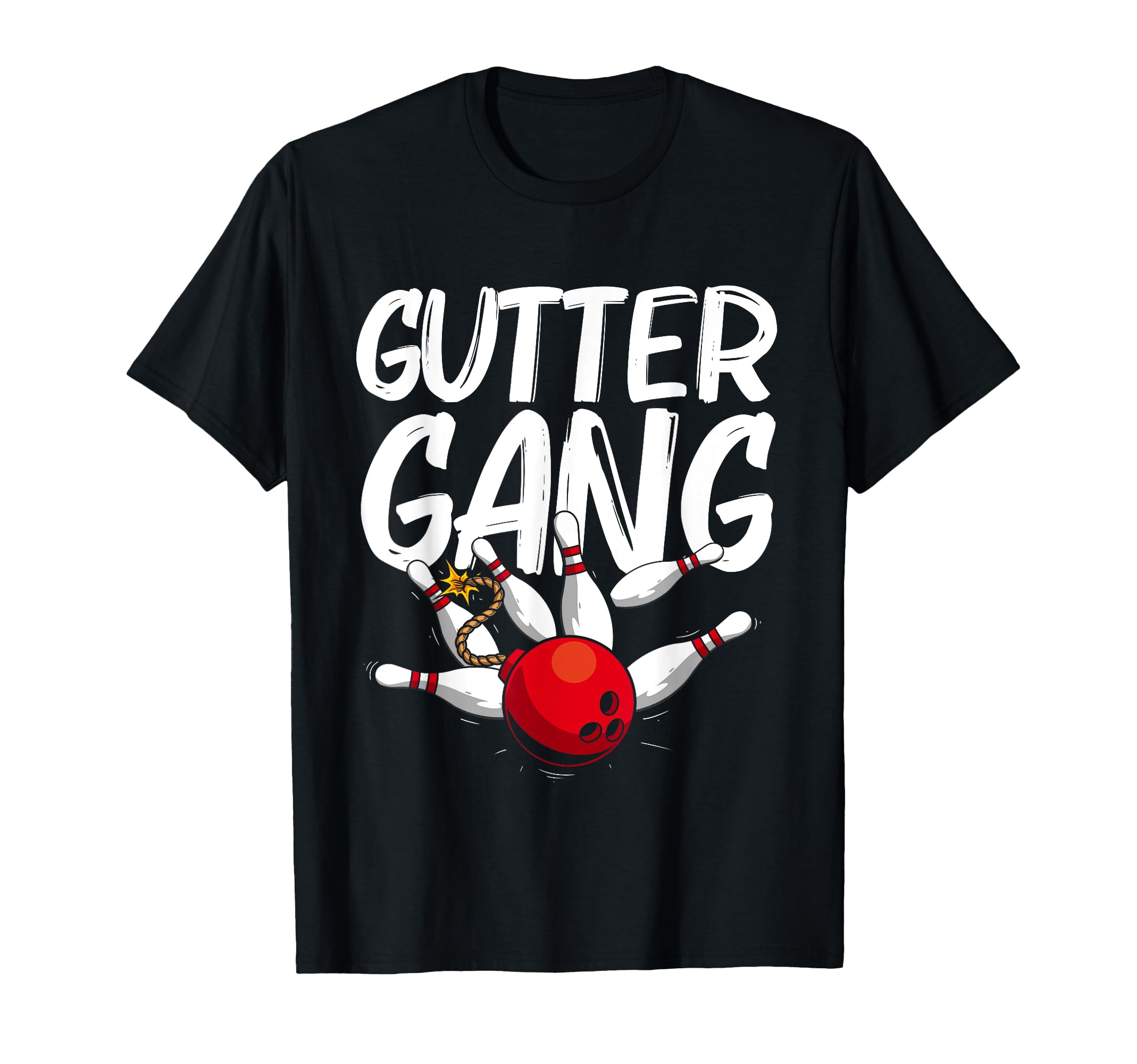 Funny Bowling Gift Gutter Gang T-Shirt - Fun Novelty Design Men Women - T-Shirt, Sweatshirt, Hoodie