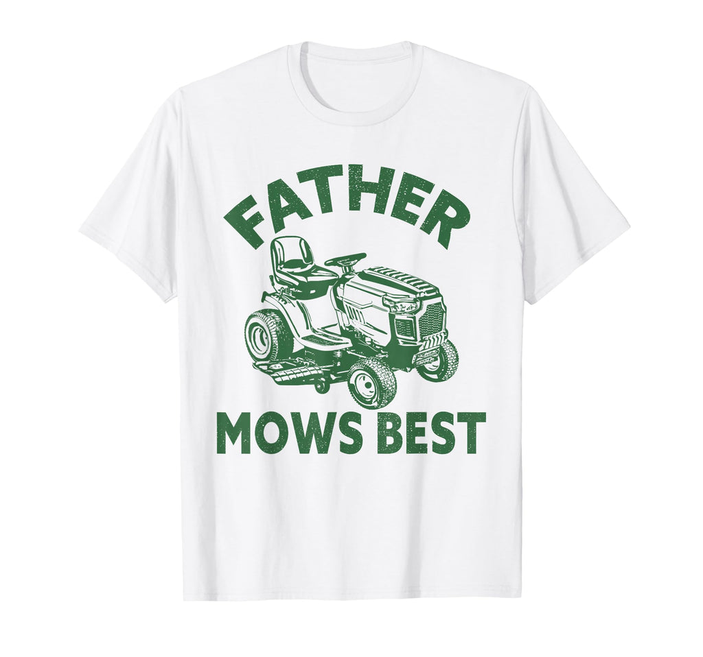 Father Mows Best Lawn Care Dad Mowing T-Shirt - Graphic Print for Adults - T-Shirt, Sweatshirt, Hoodie