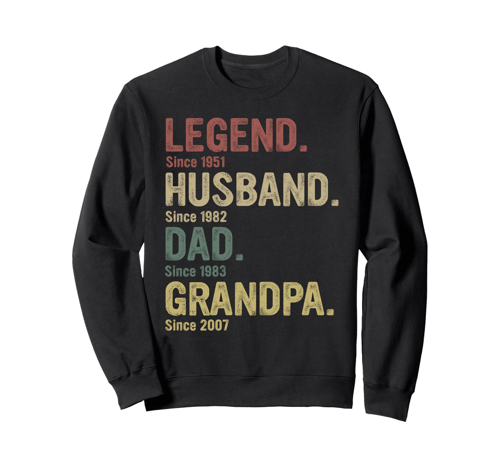 Legend Husband Dad Grandpa Since Sweatshirt - Minimalist Print Men Women - T-Shirt, Sweatshirt, Hoodie