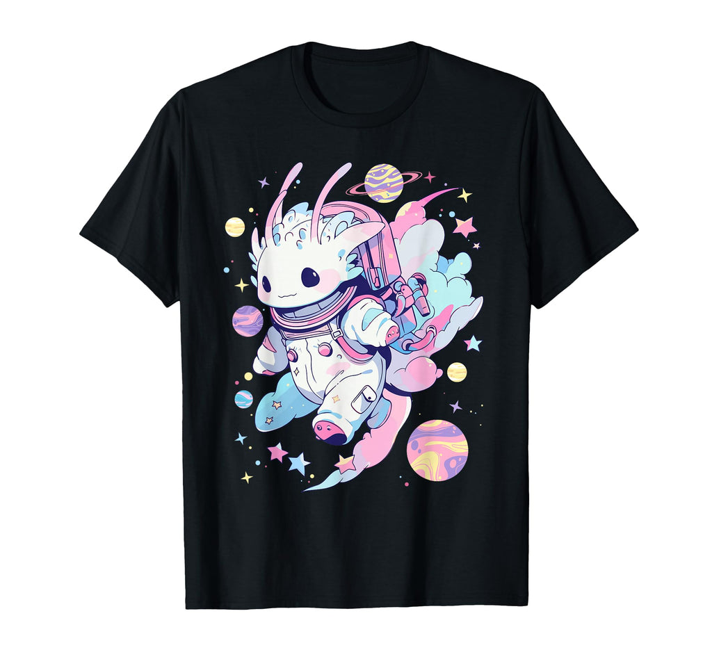 Space Galaxy Axolotl Pastel Goth T-Shirt - Graphic Print for Adults - T-Shirt, Sweatshirt, Hoodie