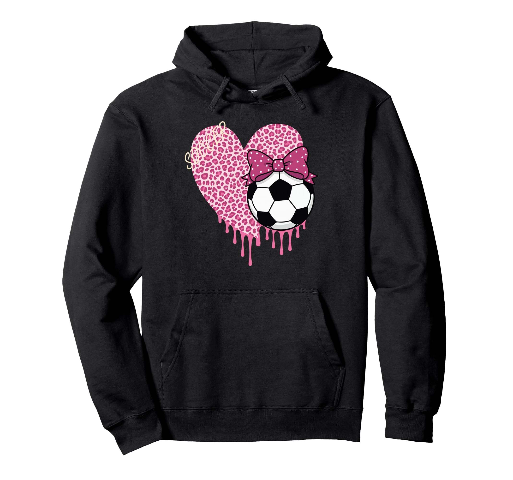 Soccer Drip Sister Couquete Bow Hoodie - Unique Graphic for Adults - T-Shirt, Sweatshirt, Hoodie