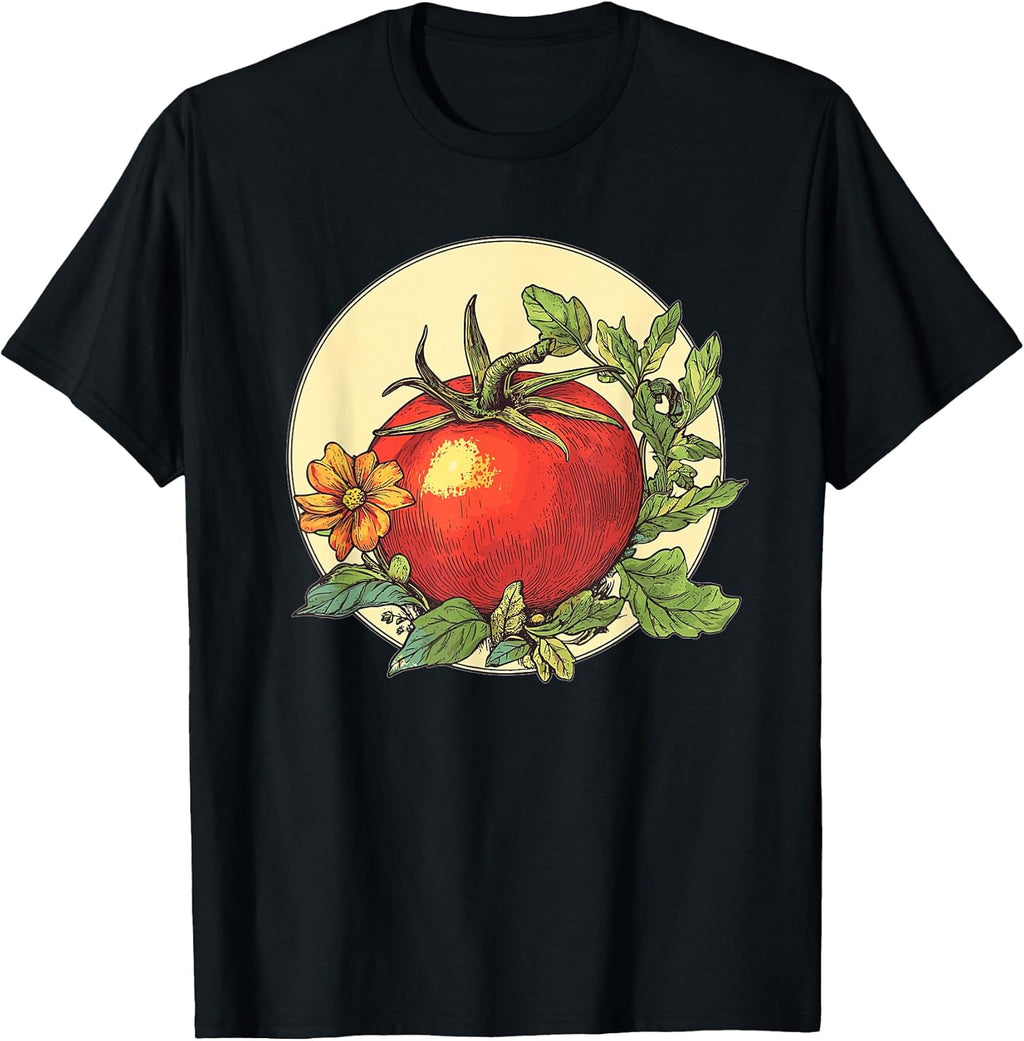Tomato Garden Vintage Botanical Art - Adult & Kids T-Shirts, Sweatshirts & Hoodies apparel design preview 1