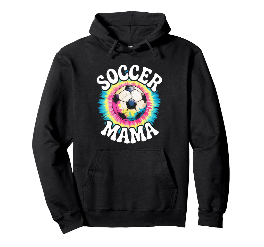 Soccer Mama Mom Tie Dye Hoodie - Unique Graphic Men Women - T-Shirt, Sweatshirt, Hoodie