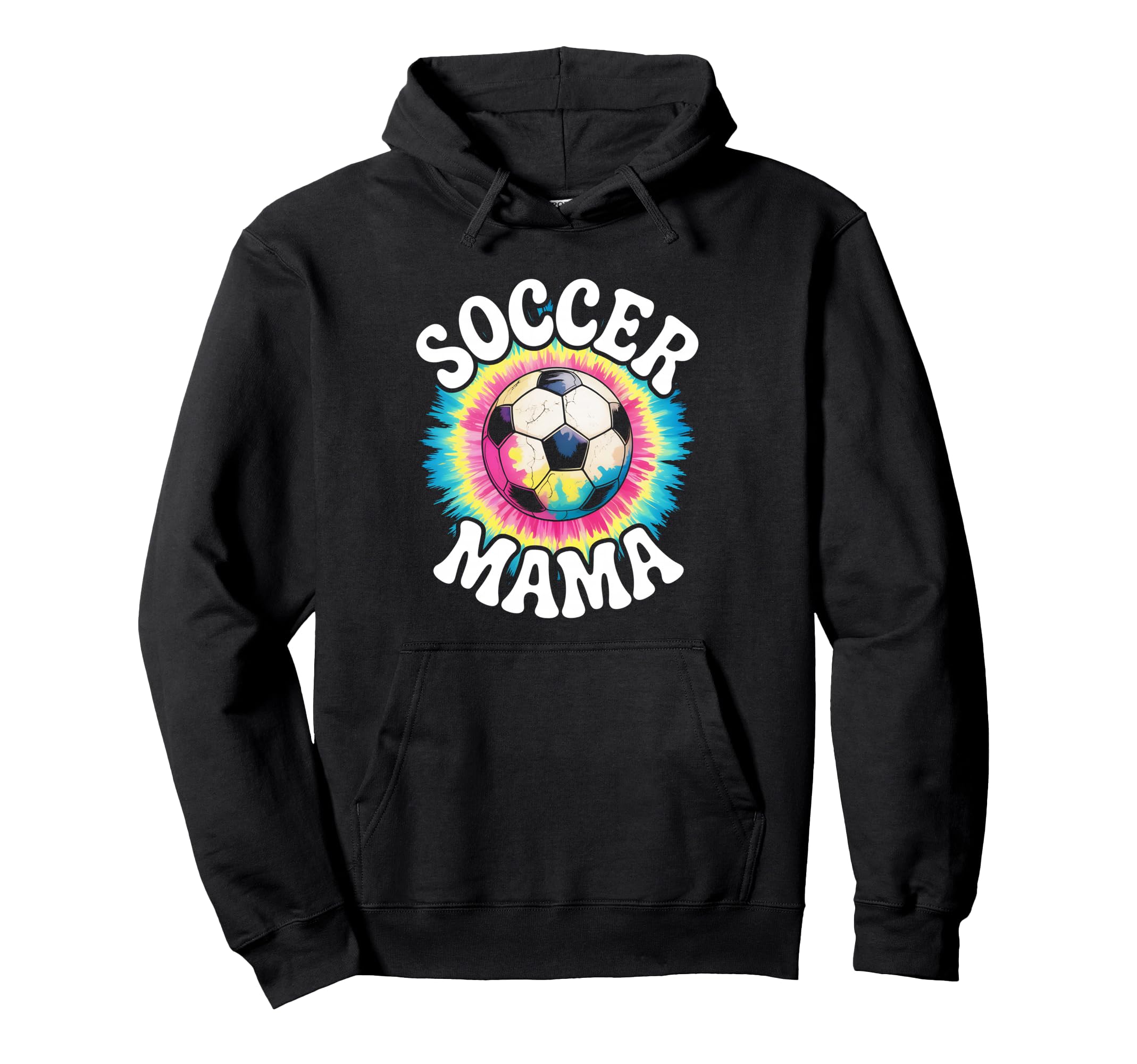 Soccer Mama Mom Tie Dye Hoodie - Unique Graphic Men Women - T-Shirt, Sweatshirt, Hoodie
