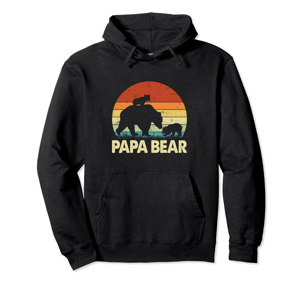 Papa Bear Lover Happy Fathers Day Hoodie - Fun Novelty Design Unisex - T-Shirt, Sweatshirt, Hoodie