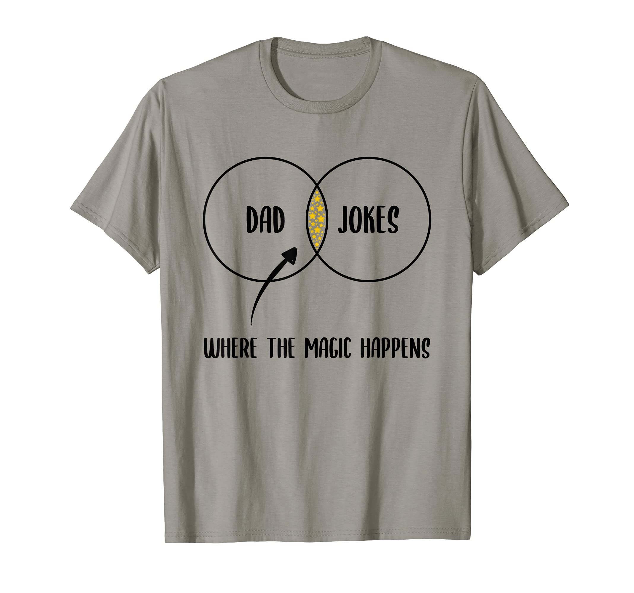 Dad Jokes Where Magic Happens T-Shirt - Fun Novelty Design Unisex - T-Shirt, Sweatshirt, Hoodie