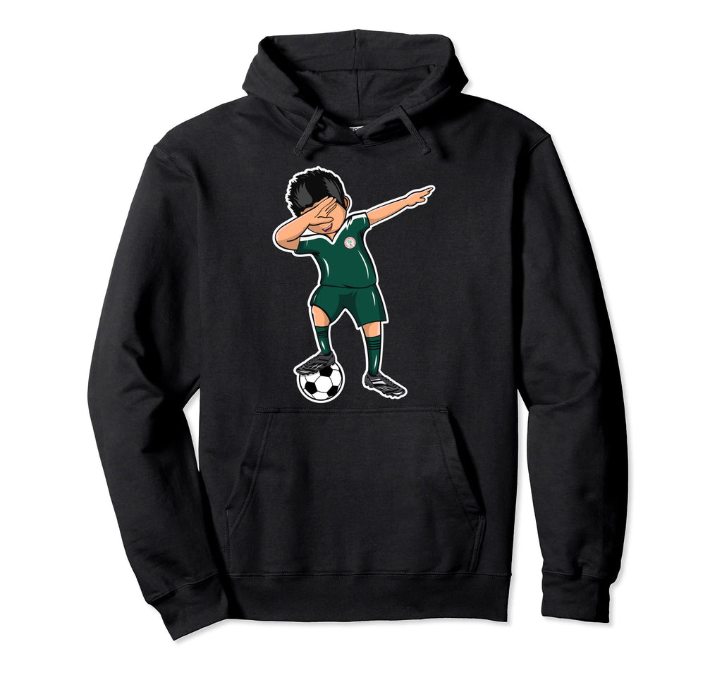 Dabbing Soccer Nigeria Jersey Naija Hoodie - Unique Graphic Unisex - T-Shirt, Sweatshirt, Hoodie