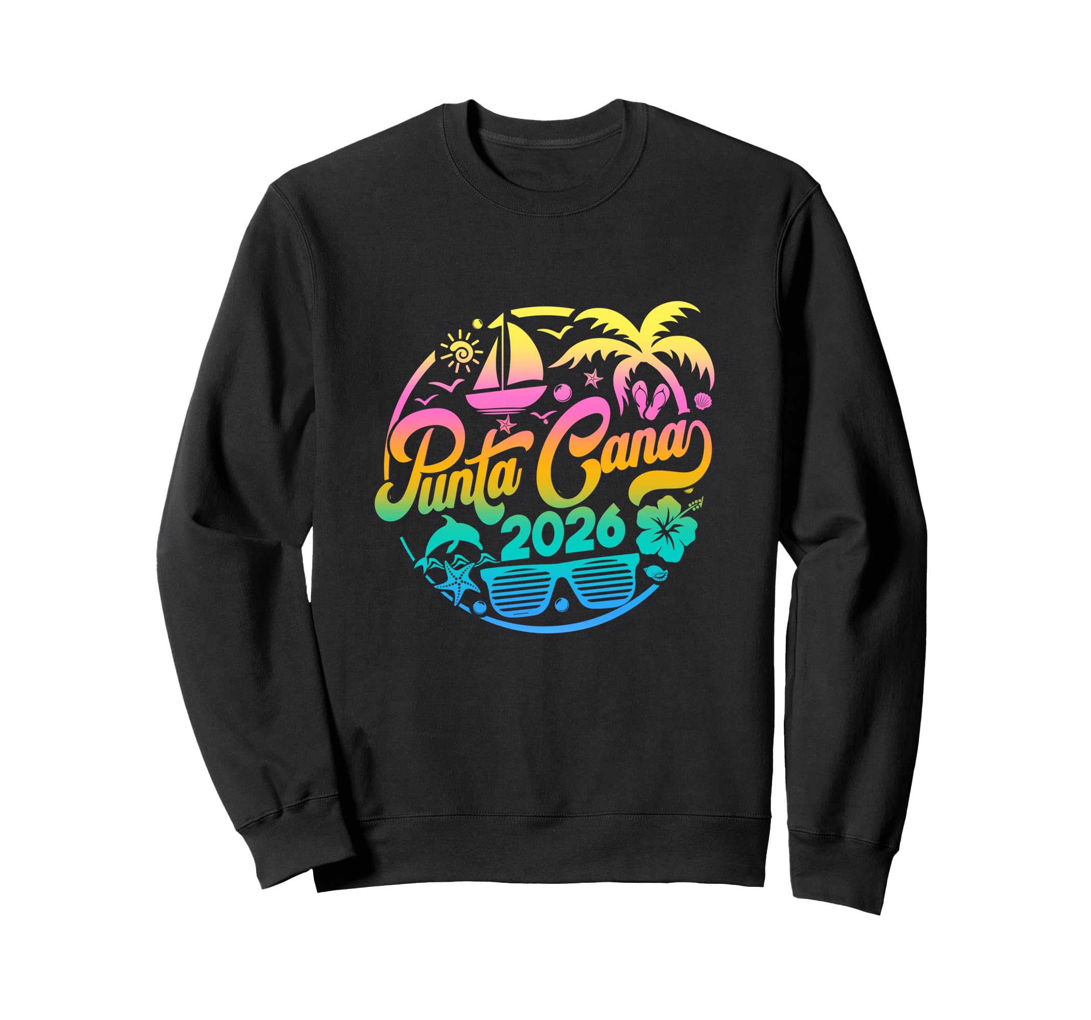Punta Cana 2026 Family Vacation Sweatshirt - Aesthetic Graphic Unisex - T-Shirt, Sweatshirt, Hoodie