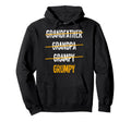 Grandfather Grandpa Grampy Grumpy Hoodie - Minimalist Print for Adults - T-Shirt, Sweatshirt, Hoodie