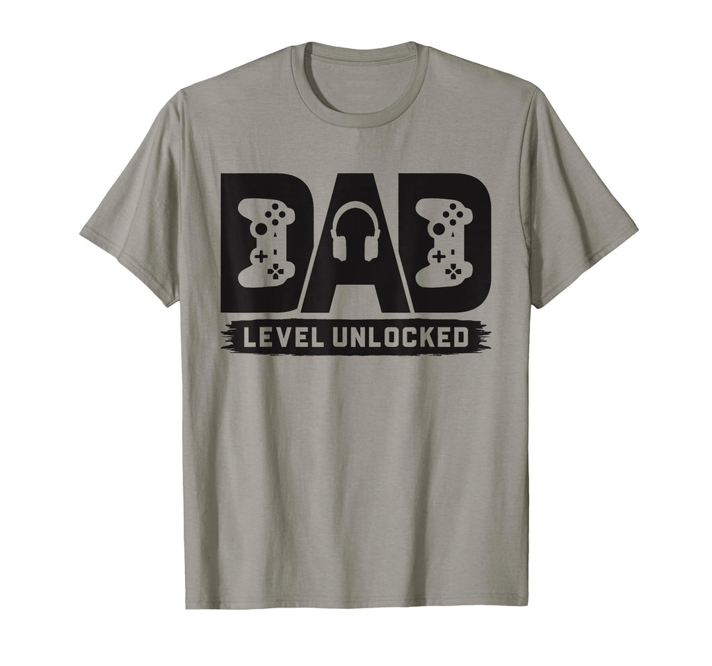 Funny New Dad Dad Level Unlocked Gamer T-Shirt - Graphic Print Men Women - T-Shirt, Sweatshirt, Hoodie