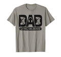 Funny New Dad Dad Level Unlocked Gamer T-Shirt - Graphic Print Men Women - T-Shirt, Sweatshirt, Hoodie