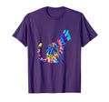 Cat Tie Dye Cat Floral Cat Lover T-Shirt - Unique Graphic Unisex - T-Shirt, Sweatshirt, Hoodie