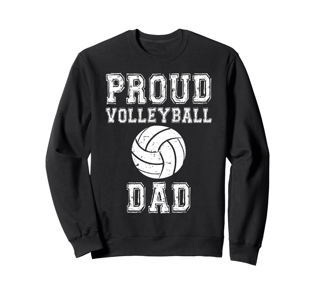 Proud Volleyball Dad Game Day Sweatshirt - Minimalist Print for Adults - T-Shirt, Sweatshirt, Hoodie