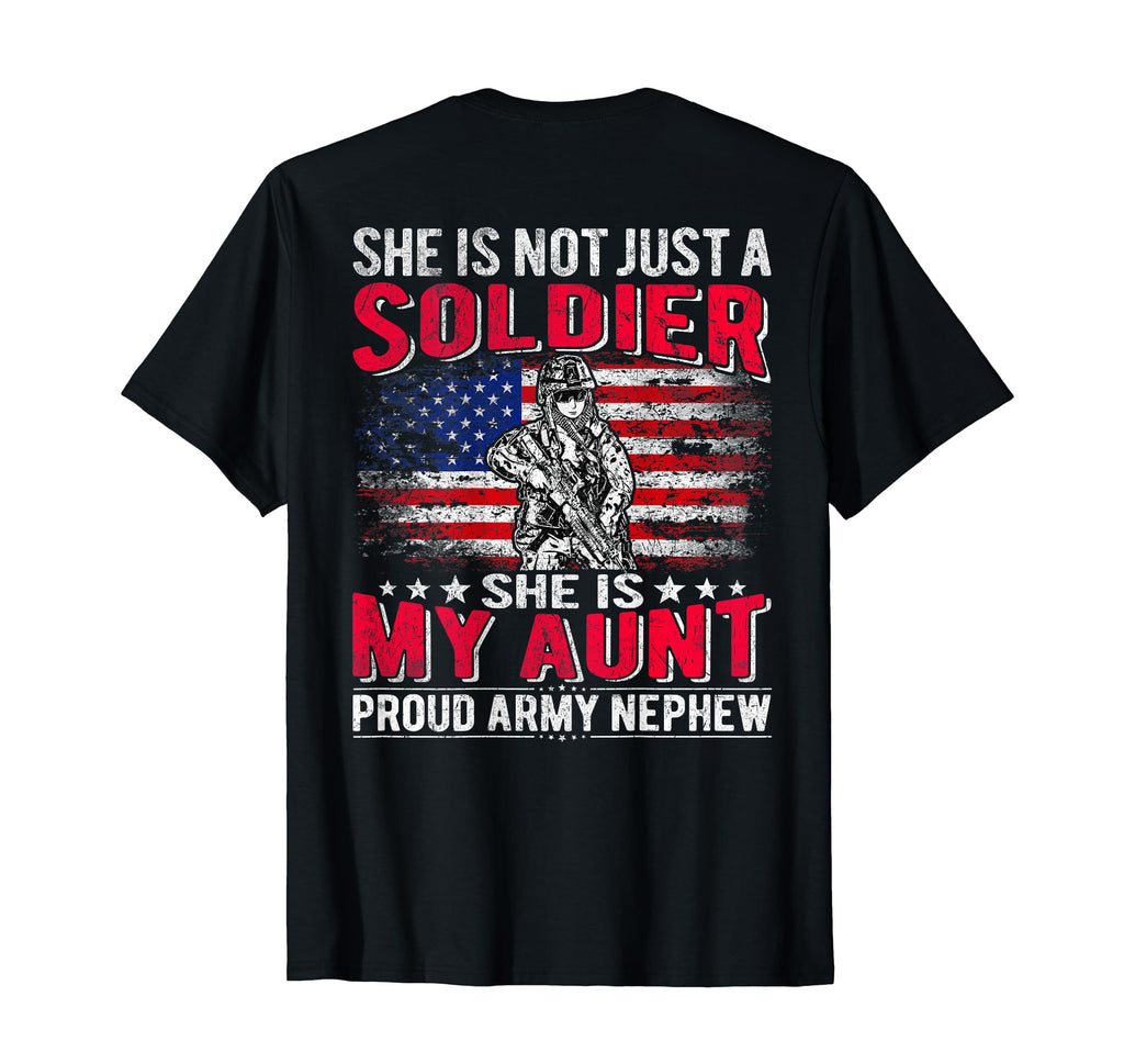My Aunt Is My Soldier Hero Proud T-Shirt - Minimalist Print for Adults - T-Shirt, Sweatshirt, Hoodie