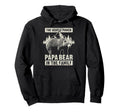 Papa Bear Gentle Power Dad Grandpa Hoodie - Minimalist Print Men Women - T-Shirt, Sweatshirt, Hoodie