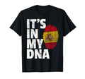 Its My Dna Spanish Spain Flag Gift T-Shirt - Minimalist Print Unisex - T-Shirt, Sweatshirt, Hoodie