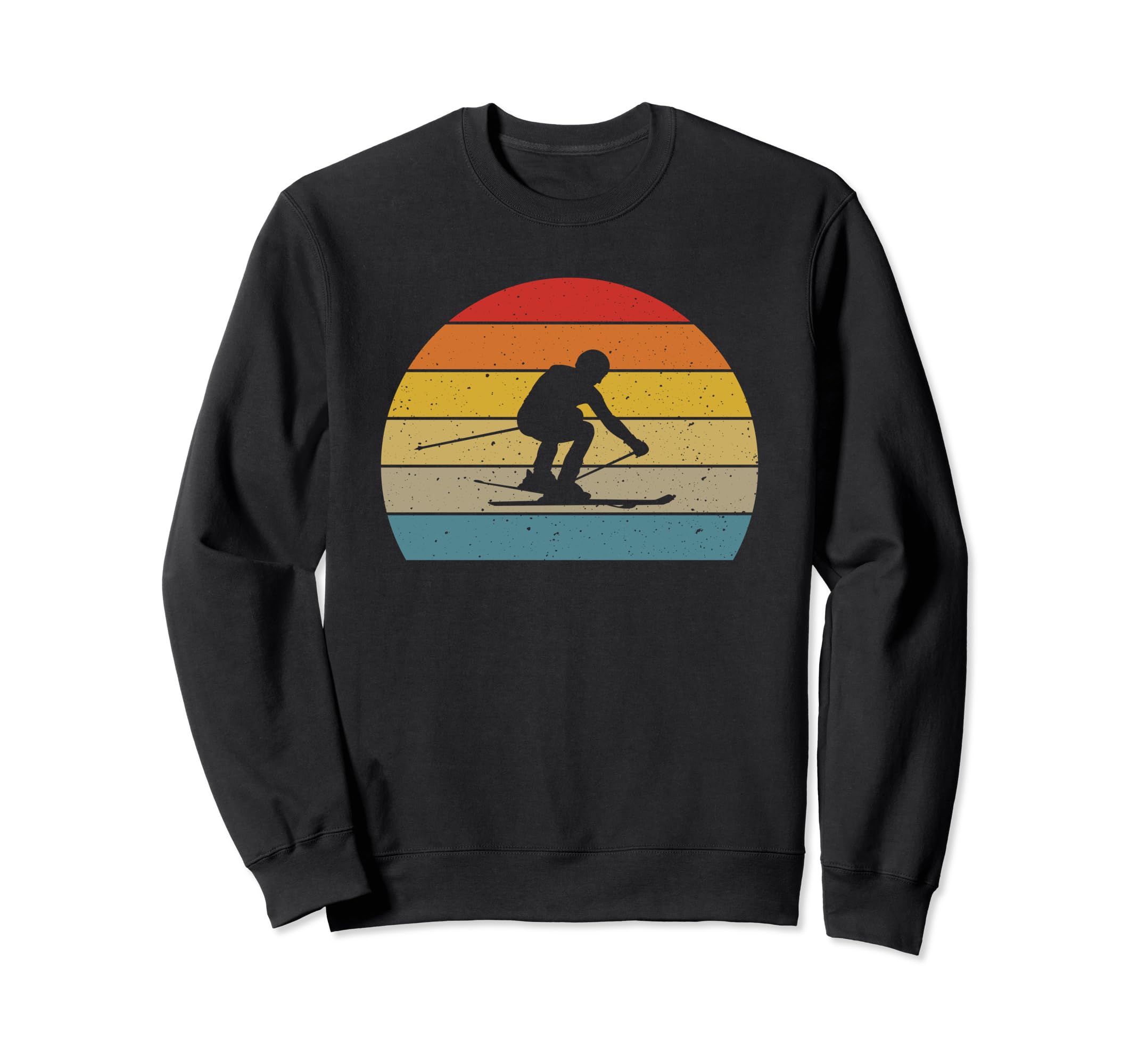 Ski Sunset Skier Skiing Dad Sweatshirt - Casual Everyday Wear Men Women - T-Shirt, Sweatshirt, Hoodie