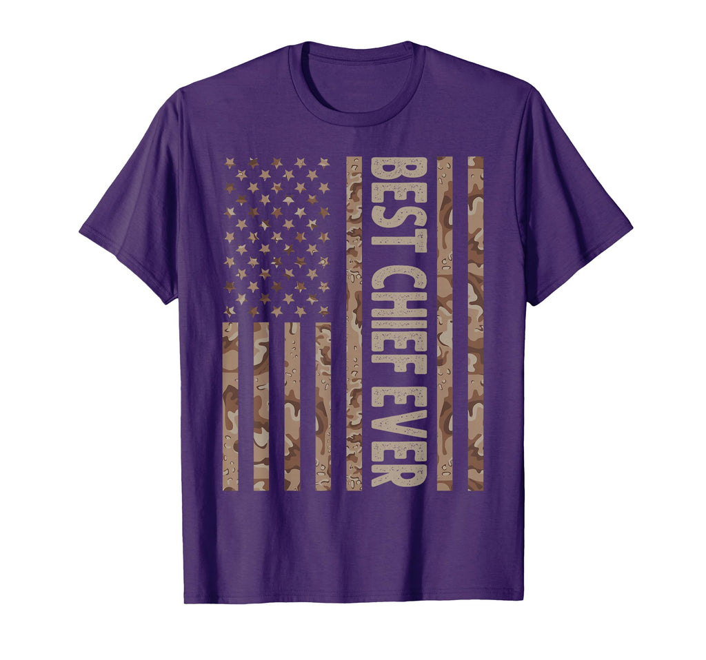 Best Chief Ever Us American Flag T-Shirt - Minimalist Print Men Women - T-Shirt, Sweatshirt, Hoodie