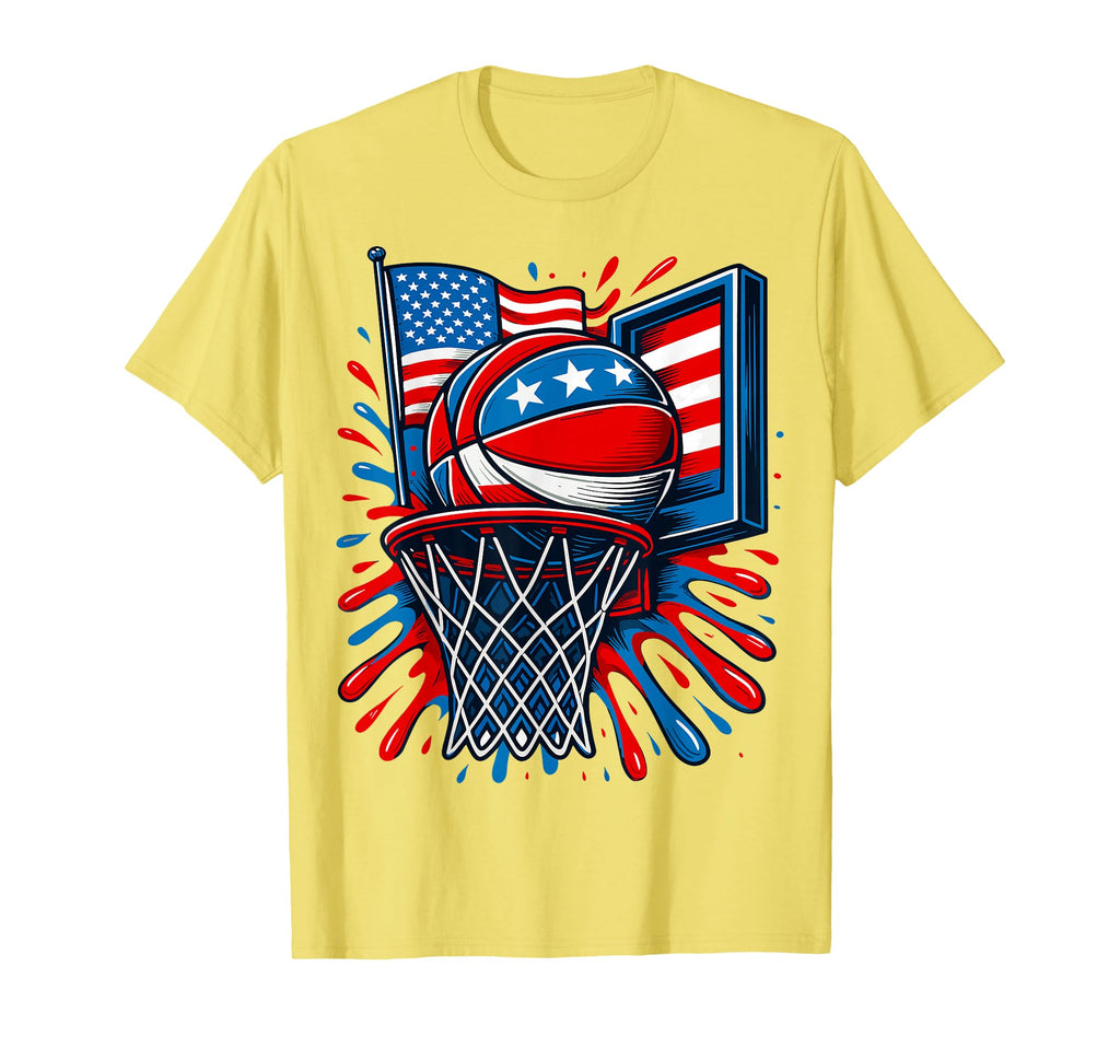 Red White Blue Basketball Color T-Shirt - Aesthetic Graphic Men Women - T-Shirt, Sweatshirt, Hoodie