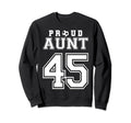 Number 45 Custom Proud Soccer Futbol Sweatshirt - Trendy Graphic Unisex - T-Shirt, Sweatshirt, Hoodie