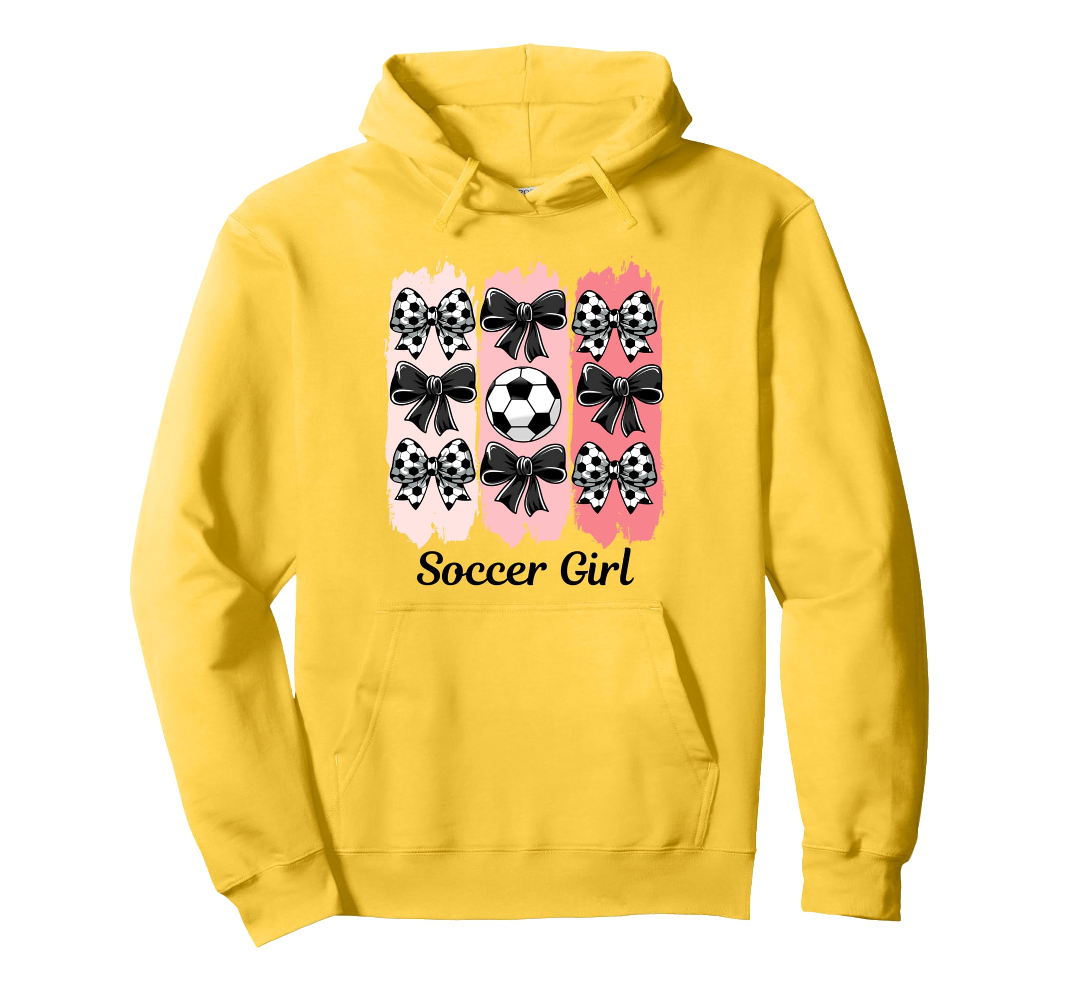 Soccer Coquette Bow Soccer Soccer Hoodie - Fun Novelty Design Men Women - T-Shirt, Sweatshirt, Hoodie