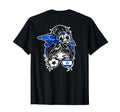 Messy Bun Hair Israeli Soccer Israel T-Shirt - Unique Graphic Men Women - T-Shirt, Sweatshirt, Hoodie
