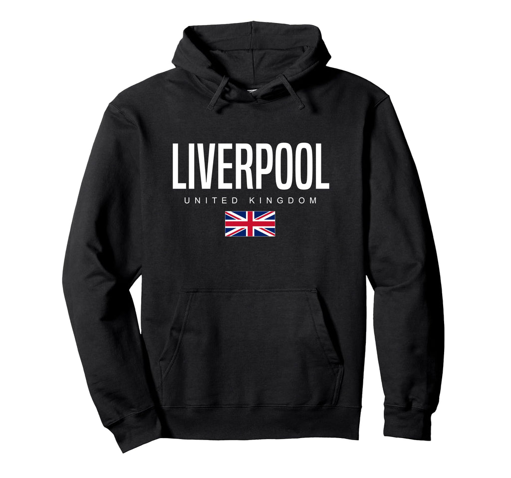 Liverpool England United Kingdom Hoodie - Trendy Graphic for Adults - T-Shirt, Sweatshirt, Hoodie
