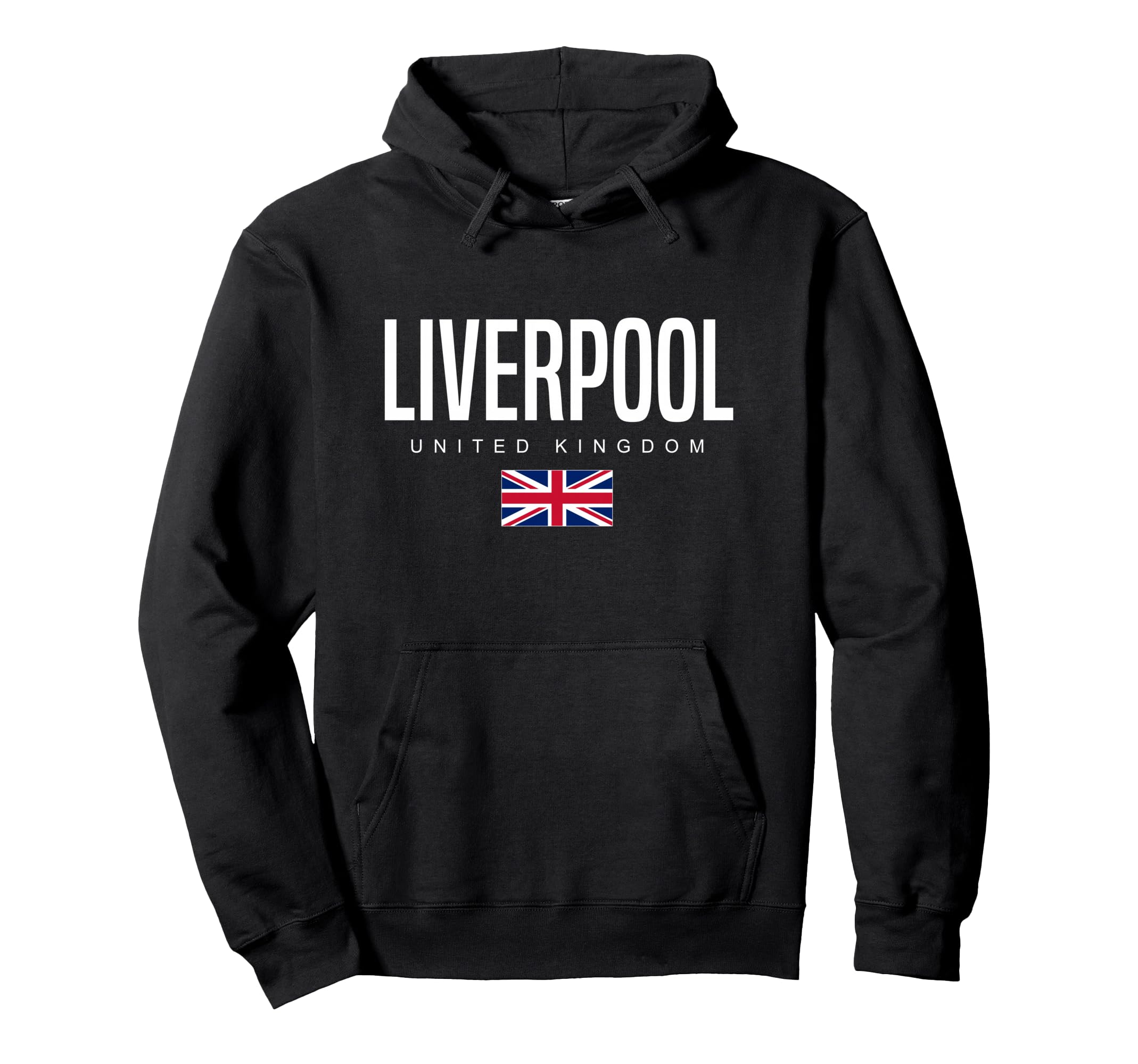 Liverpool England United Kingdom Hoodie - Trendy Graphic for Adults - T-Shirt, Sweatshirt, Hoodie