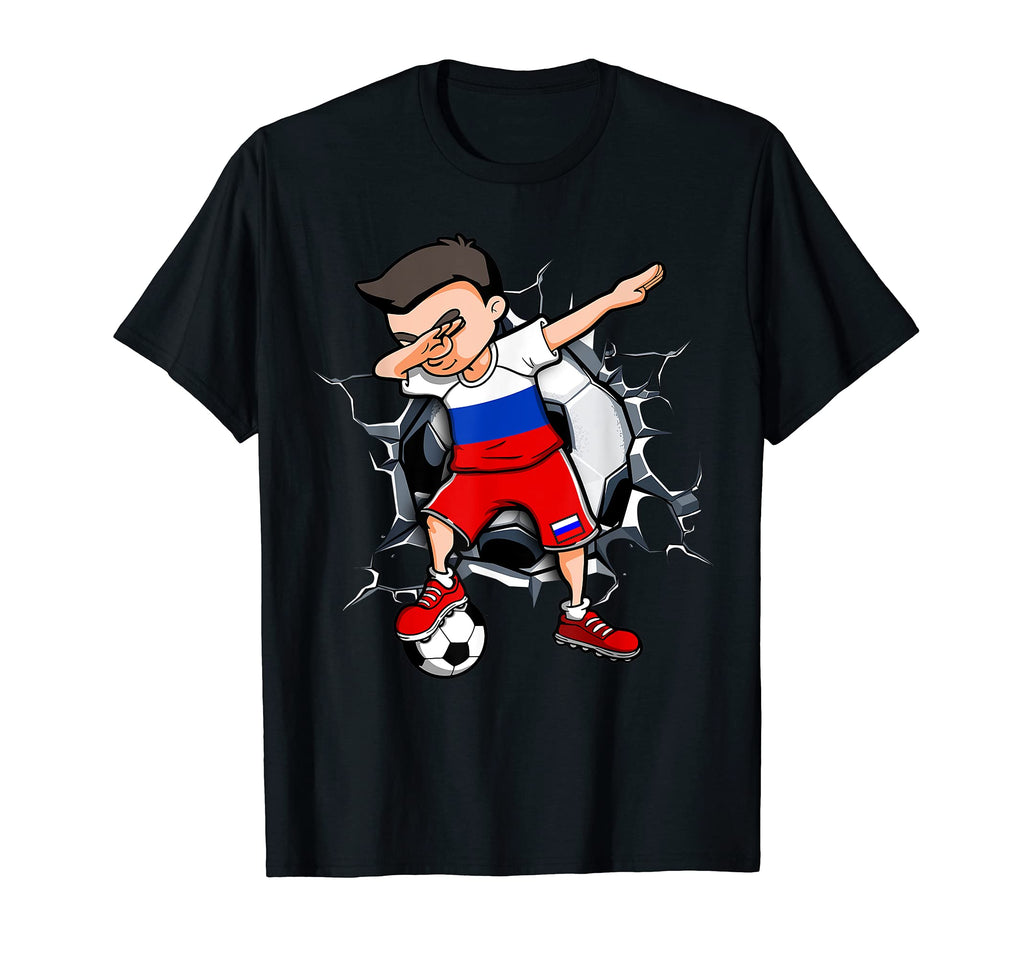 Dabbing Soccer Russia Football Fans T-Shirt - Fun Novelty Design Unisex - T-Shirt, Sweatshirt, Hoodie